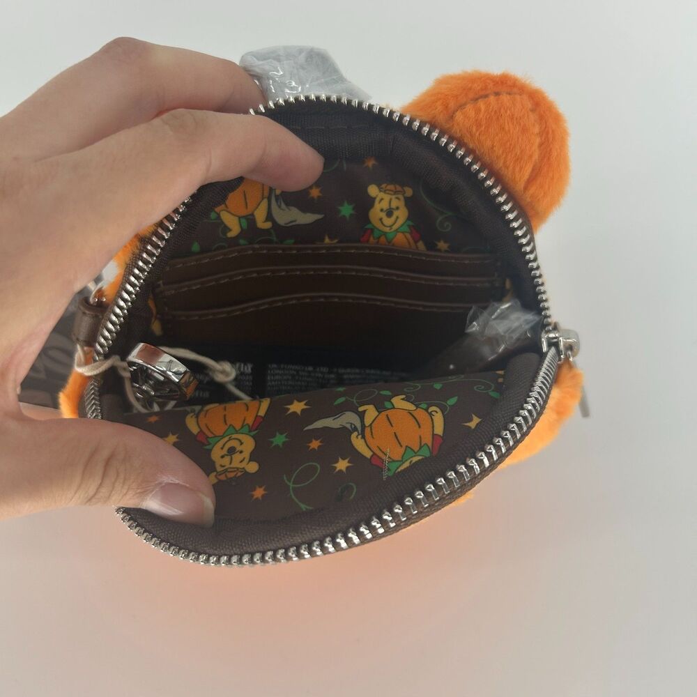 NWT Loungefly Disney Winnie the Pooh Pumpkin Wallet Coin Bag Plush Exclusive - Picture 5 of 5